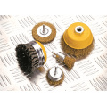 Brosse roue métallique de puissance accessoires outils OEM de nettoyage